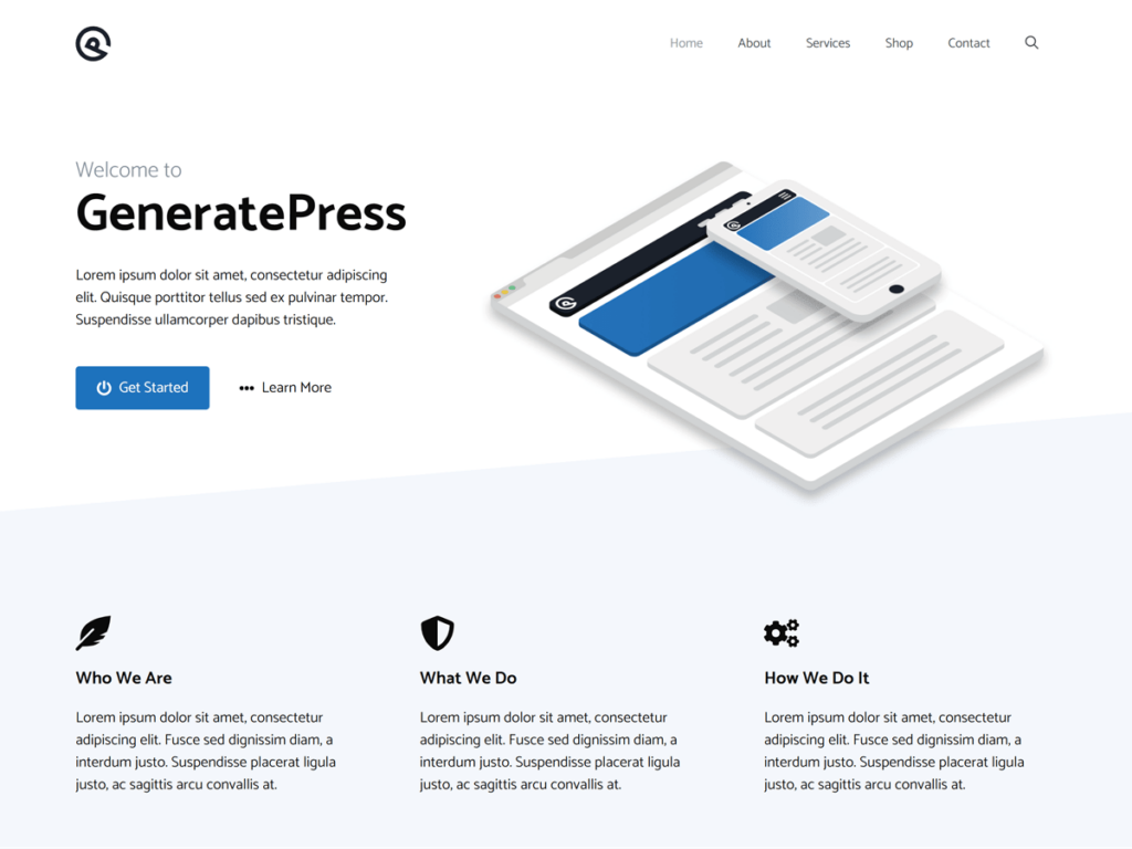WordPress sablonok - GeneratePress