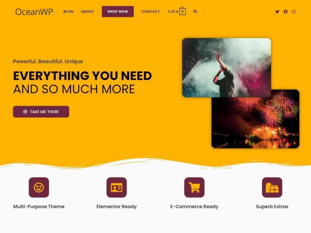 OceanWP WordPress sablon