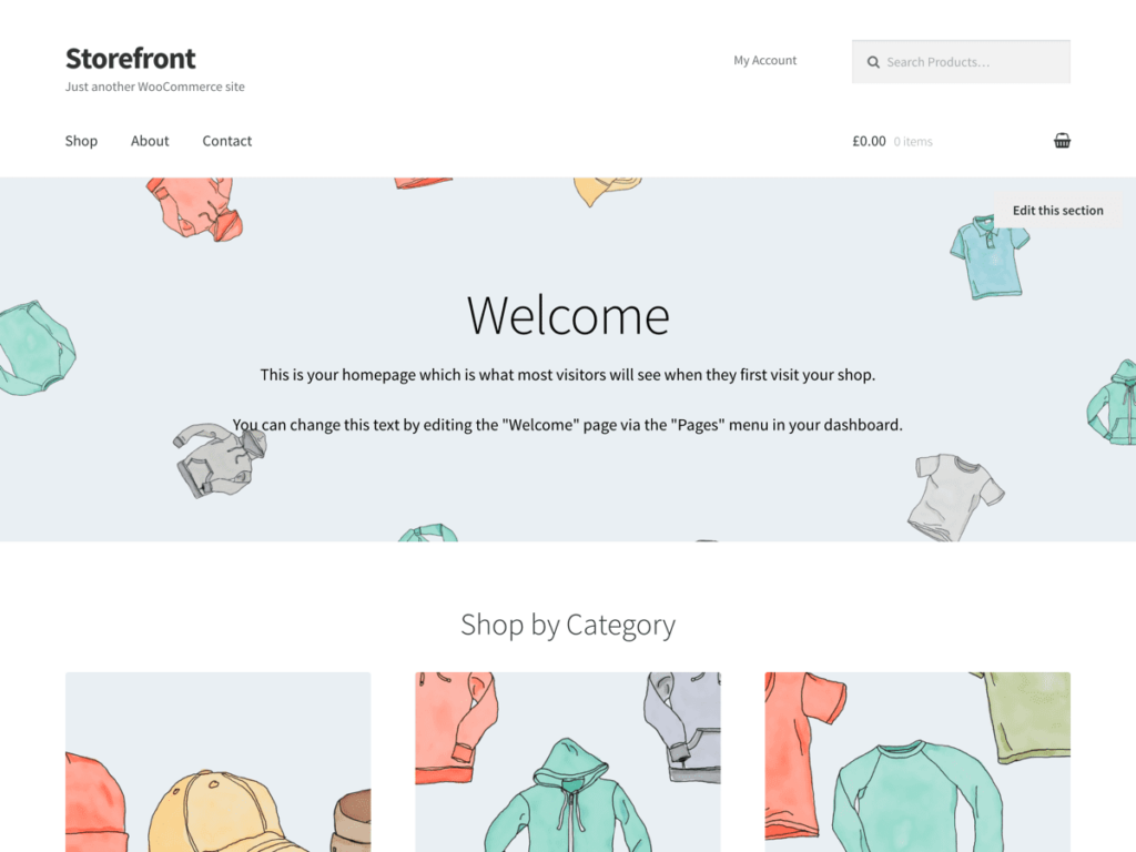 WordPress sablonok - Storefront