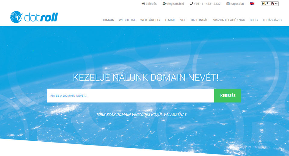 DotRoll domain regisztrátor
