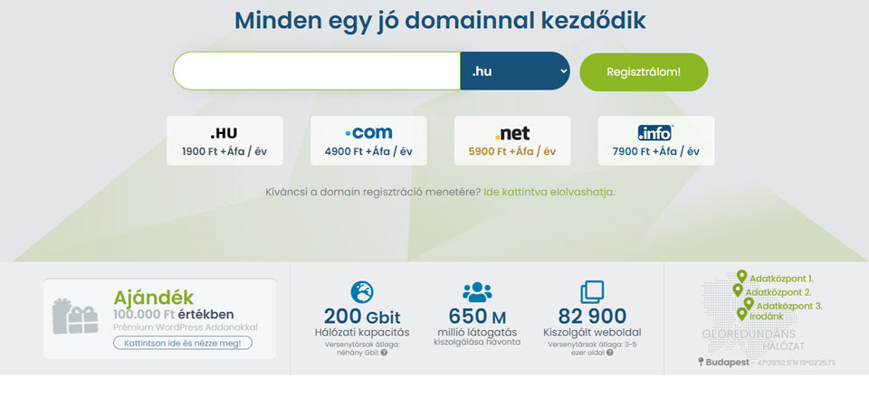 domain regisztrátor Tárhely.eu