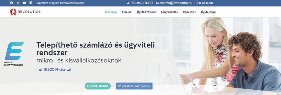 rEVOL Express online számlázás