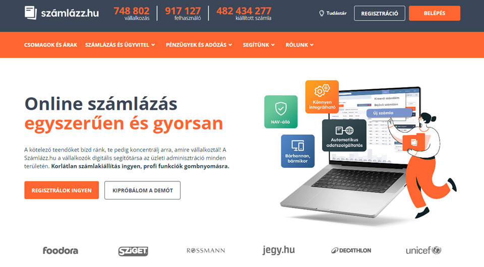 Számlázz.hu online számlázó program