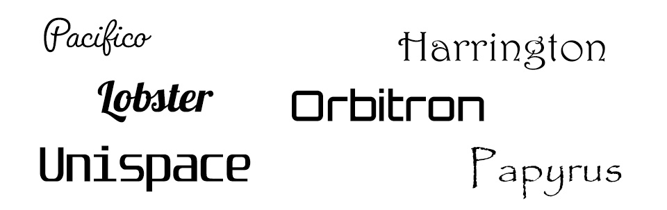Dekoratív betűtípusok