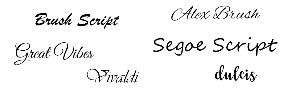 Kézírásos betűtípusok
