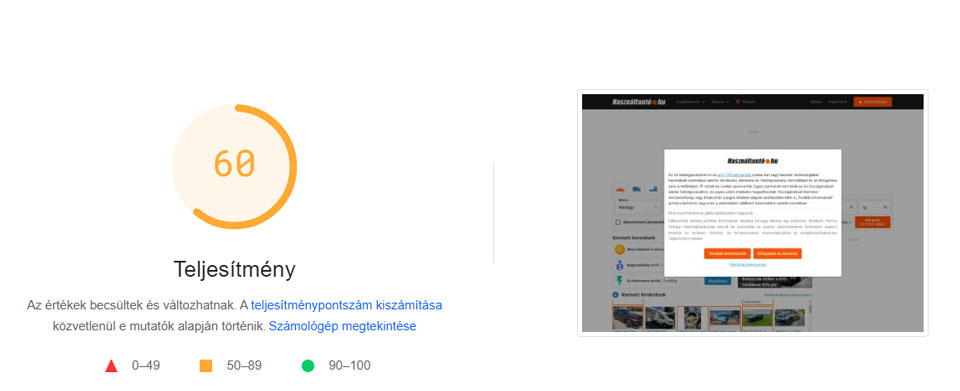 hasznaltauto.hu teljesítménye asztali géepn