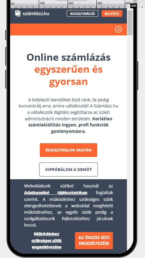 Fintech cégek weboldalának mobilbarát kialakítása
