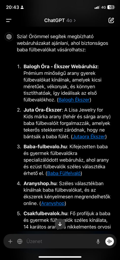 generatív AI keresés