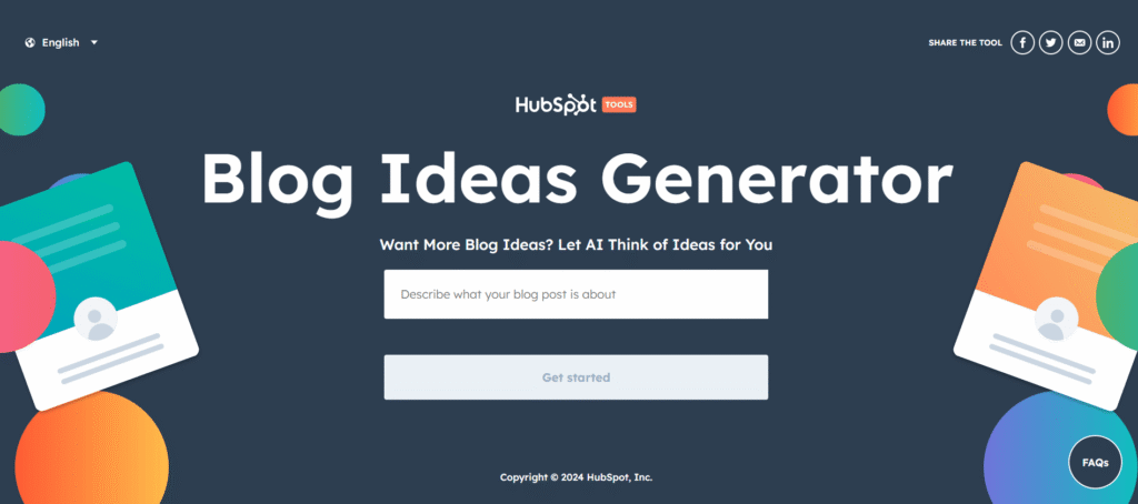 HubSpot Blog Ideas Generator