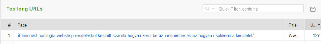 innonest.hu weboldal túl hosszú url