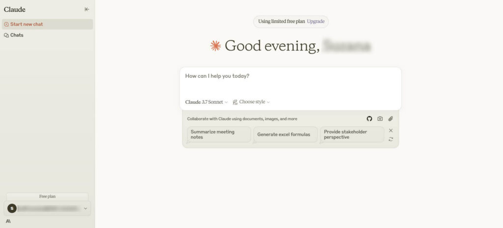 Claude AI chatbot
