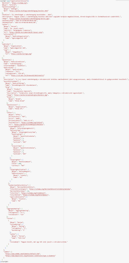 Nested schema markup példa