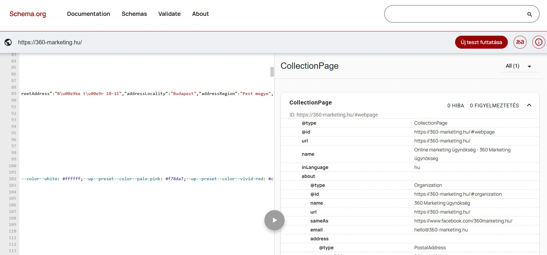 Schema Markup Validator