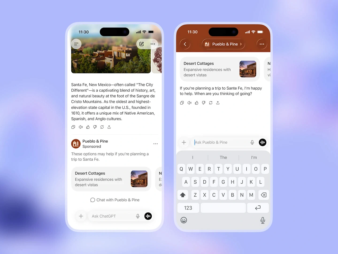 ChatGPT hirdetések megjelenése
